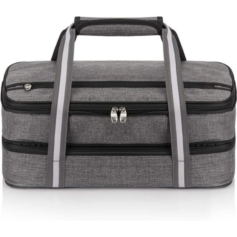 Insulated Expandable Double Casserole Carrier Hot and Cold  11 x 15 or 9 x 13
